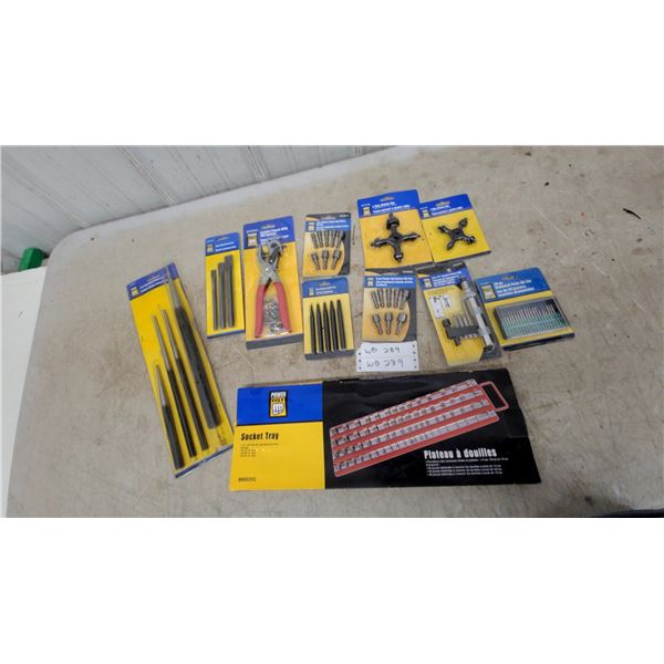 Power Fist Punch Sets, Chisel Sets, Nut Driver Bits, Socket Tray, Leather Punch and More New Stuff