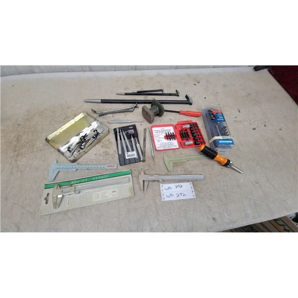 Vernier Calipers, Power Fist File Set, 17-Piece Power Screwdriver and Nutdriver Set and More