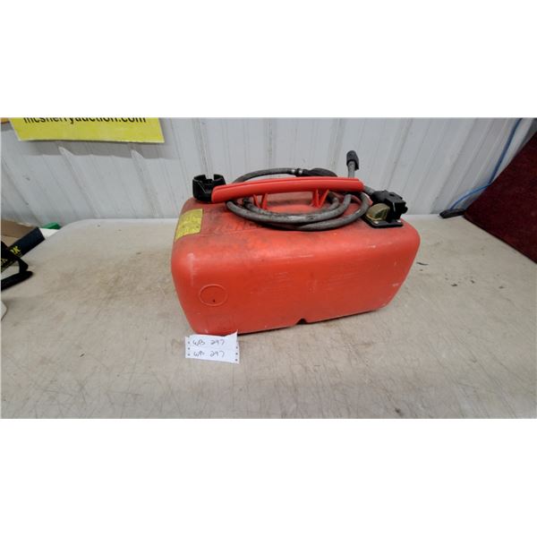 Todd Portable Marine Outboard Fuel Tank with Fuel Line and Primer Bulb