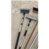 Image 5 : Assorted Brushes & Squeegees: Simoniz Wash Brush, 2 Floor Brooms, 2 Wash Brushes, 2 Squeegees