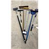 Image 6 : Assorted Brushes & Squeegees: Simoniz Wash Brush, 2 Floor Brooms, 2 Wash Brushes, 2 Squeegees