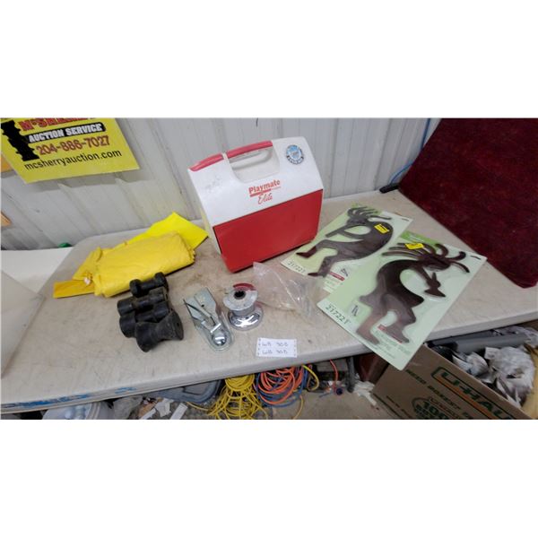 Igloo Playmate Elite Cooler, Trailer Rollers, Kokopelli Wall Hangings and More