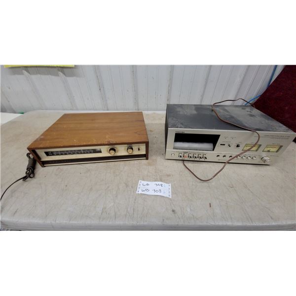 Heathkit AJ-41 AM/FM Tuner and Toshiba PC-3060 Stereo Cassette Deck with Dolby System