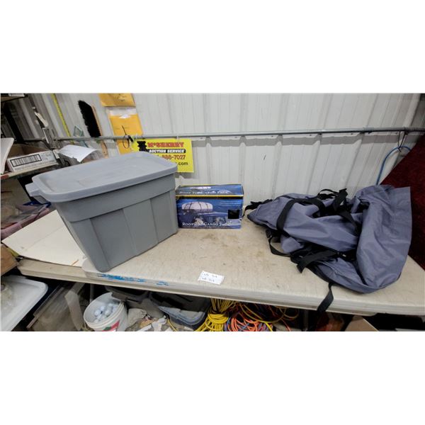 Rooftop Cargo Pack, 15 Cubic Feet, Tote with Lid and Backpack