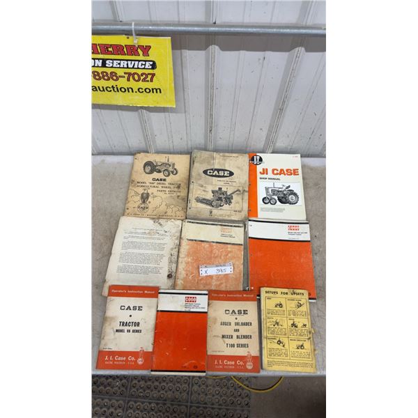 J.I. Case Tractor and Combine Manuals, Model 500, VA Series, 930, 1660, T100