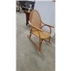 Image 1 : Bentwood Rocking Chair with Arched Caned Back and Seat