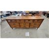 Image 1 : Vintage French Provincial Wood Dresser/Credenza with Three Double-Door Cabinets and Four Drawers