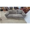 Image 1 : Gray Sofa with Plush Attached Back Cushions 86"
