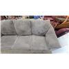 Image 2 : Gray Sofa with Plush Attached Back Cushions 86"