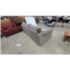 Image 5 : Gray Sofa with Plush Attached Back Cushions 86"