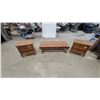 Image 1 : Coffee Table 16 x 48 x 22" plus Drop Leafs and 2 End Tables 22 x 22 x 17"