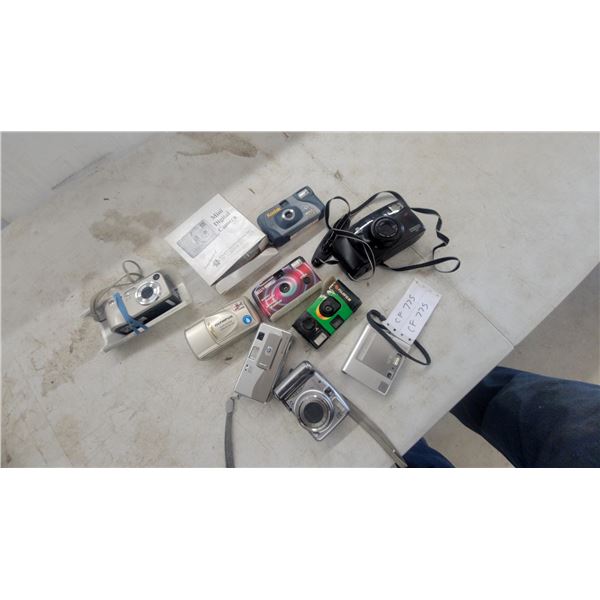 Canon, Olympus, Kodak, Fujifilm, Minolta Digital and Film Cameras with Mini Digital Camera and More