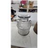 Image 2 : Vintage Galvanized Steel Dairy Cream Can with Lid