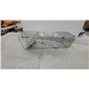 Image 1 : Galvanized Steel Wire Mesh Live Animal Trap with Spring-Loaded Door and Trip Plate 7 x 7 x 24"