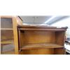 Image 5 : Antique Oak Stacking Barrister Bookcase with Metal Bands, Four Sections No Glass