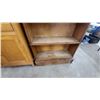 Image 7 : Antique Oak Stacking Barrister Bookcase with Metal Bands, Four Sections No Glass