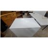 Image 2 : White Two-Lid Chest Freezer with Internal Wire Basket 34 x 31 x 22"