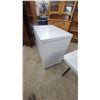 Image 3 : White Two-Lid Chest Freezer with Internal Wire Basket 34 x 31 x 22"