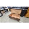 Image 6 : Traditional Style Wooden Console Cabinet with Carved Reeded Trim and Cabriole Legs19 x 40 x 18"