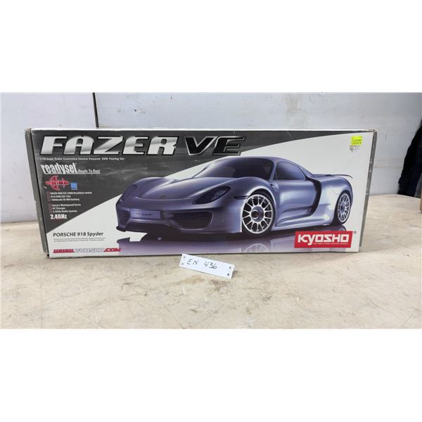 Kyosho Fazer VE Porsche 918 Spyder 1:10 Scale 4WD Electric ReadySet RC Touring Car, 2.4GHz