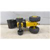 Image 6 : Tonka Front End Loader Tractor, Yellow & Black, Rear Tires Marked "XMS-975
