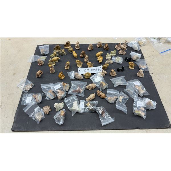 Large Collection of Wade Whimsies Miniature Ceramic Animal Figurines