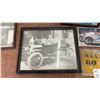 Image 5 : Vintage Ford Model T Station Wagon Sign, Framed Art, and Manitoba License Plates