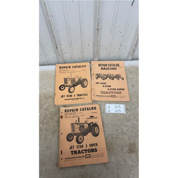 Minneapolis-Moline Repair Catalogs, Set of 3