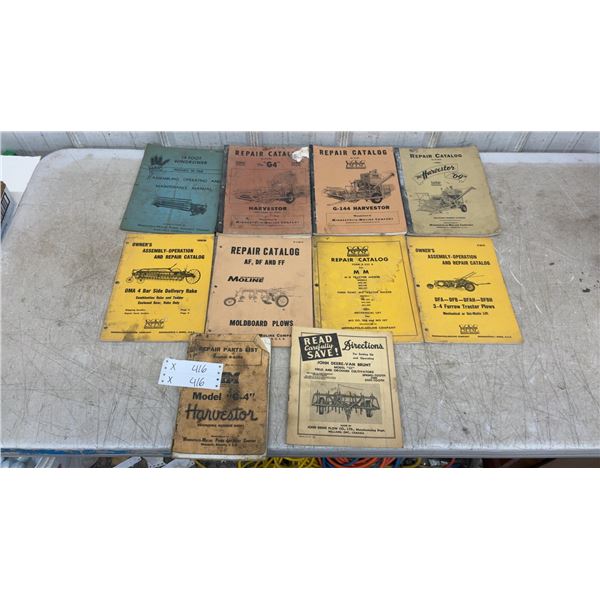 Minneapolis-Moline and John Deere Tractor Implement Manuals