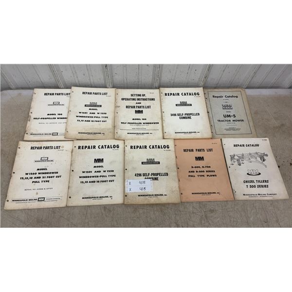 Minneapolis-Moline Repair and Parts Manuals