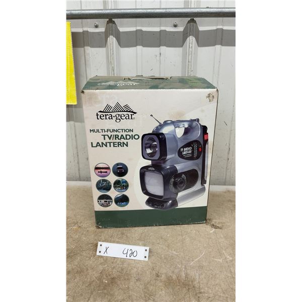 Tera-Gear Multi-Function TV/Radio Lantern with 5.5" Black and White TV, AM/FM Radio