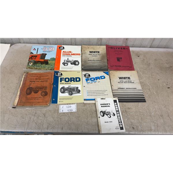 Allis-Chalmers, Oliver, White, Ford Tractor and Implement Manuals