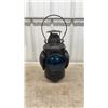 Image 3 : Antique CPR Railroad Switch Lamp with Red and Blue Lenses