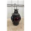 Image 4 : Antique CPR Railroad Switch Lamp with Red and Blue Lenses