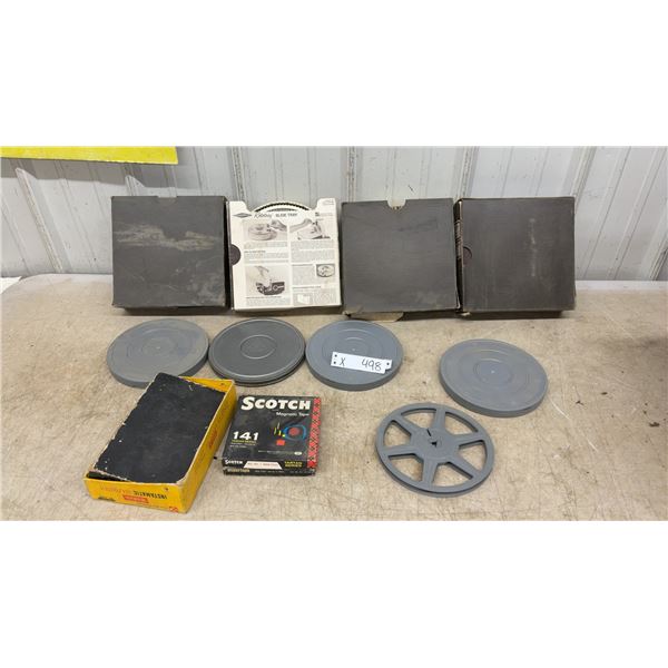 Sawyer's Rototray Slide Trays, Scotch 141 Tartan Magnetic Tape, and More