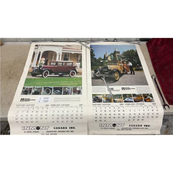 Vintage Inmont Canada Rinshed-Mason Classic Car Advertising Wall Calendars