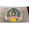 Image 3 : Vintage Pepsi Plastic Sign and Canada Dry "The Season's Best" Cardboard Advertising Sign- 21.5"