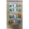Image 4 : Collection of Vintage Canadian License Plates Including Manitoba and 1 Alberta- x20
