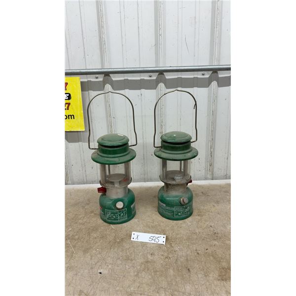 Pair of Coleman Easi-Lite Model 321B Liquid Fuel Laterns