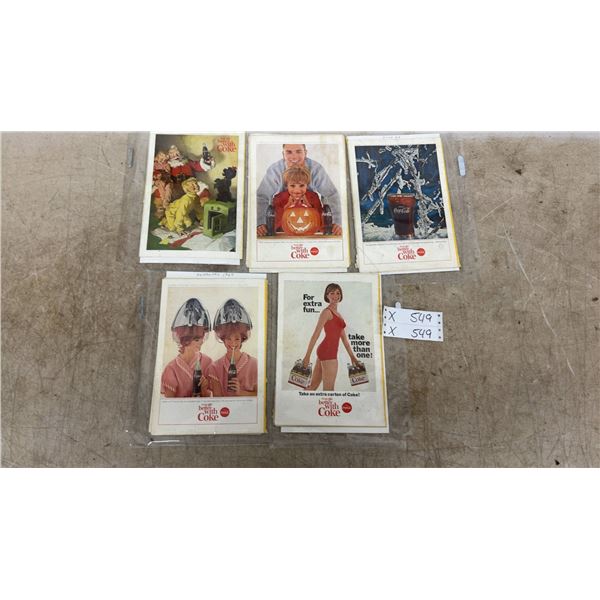 Vintage Coca-Cola "Things Go Better With Coke" Magazine Advertisements, Set of Five