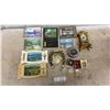 Image 1 : Vintage Advertising Wall Thermometers, Clocks, Home Sweet Home Needlepoint and More