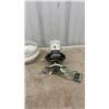 Image 3 : Coca-Cola Ceiling Fan with Six Logo Blades, Motor Assembly, Light Globe, and Mounting Bracket