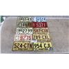 Image 1 : Ten Manitoba License Plates: 1971-1997