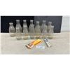 Image 1 : Vintage Clear Glass Milk Bottles Including Sealtest, Quaker, Crescent Creamery and More