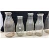 Image 2 : Vintage Clear Glass Milk Bottles Including Sealtest, Quaker, Crescent Creamery and More