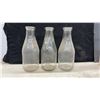 Image 3 : Vintage Clear Glass Milk Bottles Including Sealtest, Quaker, Crescent Creamery and More