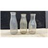 Image 8 : Vintage Clear Glass Milk Bottles Including Sealtest, Quaker, Crescent Creamery and More