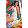 Image 9 : Collection of Vintage Coca-Cola Collectible Tins with Santa, Racing, and 3 Ad Designs Posters