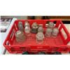 Image 4 : Collection of Vintage Glass and Ceramic Utility Pole Insulators in Crate