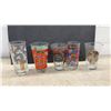 Image 5 : Assorted Coca-Cola Collectible Drinking Glasses Including Green Contour and Holiday Designs